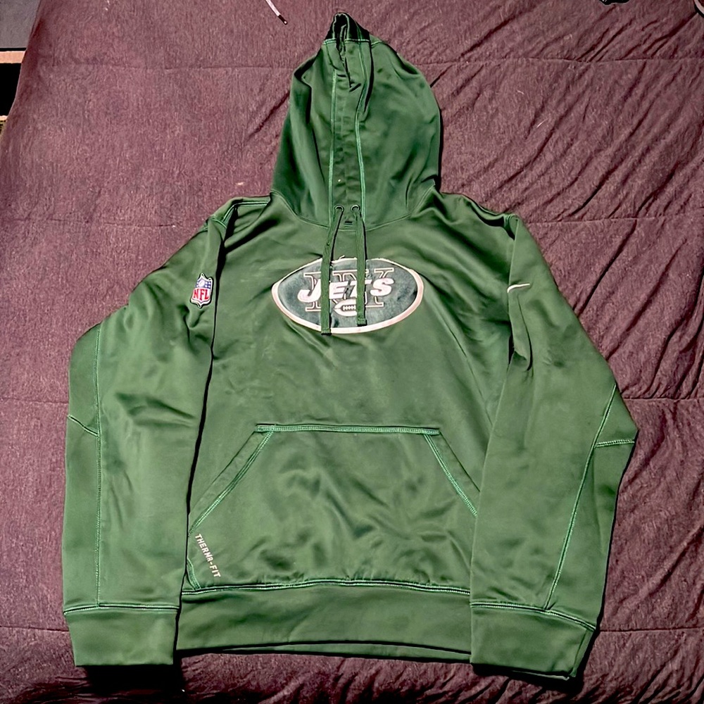 Medium Nike Therma-fit New York Jets green hoodie